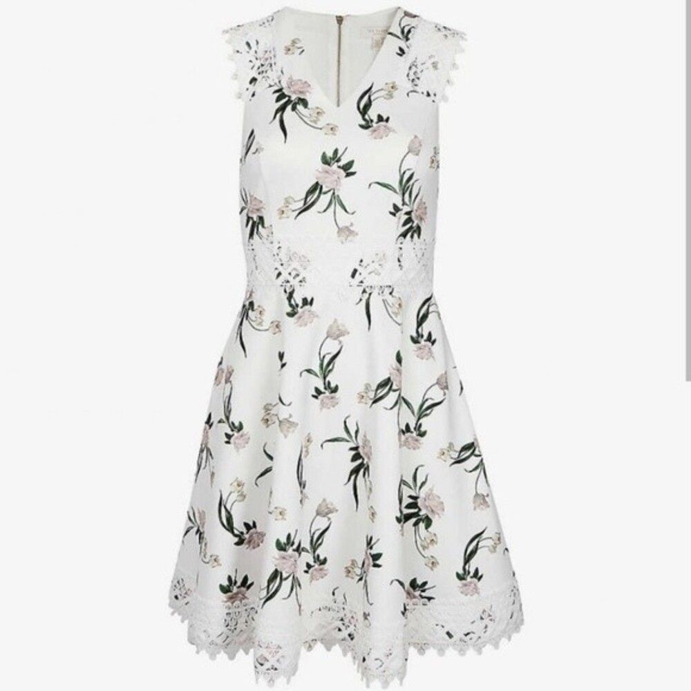 🍒NWT🍒 TED BAKER ELDERFLOWER DRESS